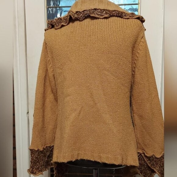 Fairygrunge Asymmetric Sweater Size Medium Mixed Knit Whimsigoth Y2K - Picture 5 of 14